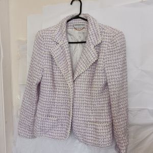 Vintage Maud Defossez iconic tweed Front Blazer size 42